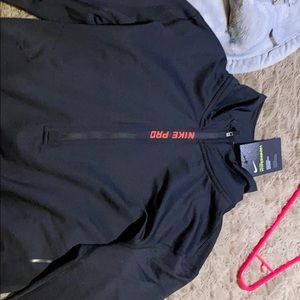 Black womens Nike pro dri fit long sleeve shirt